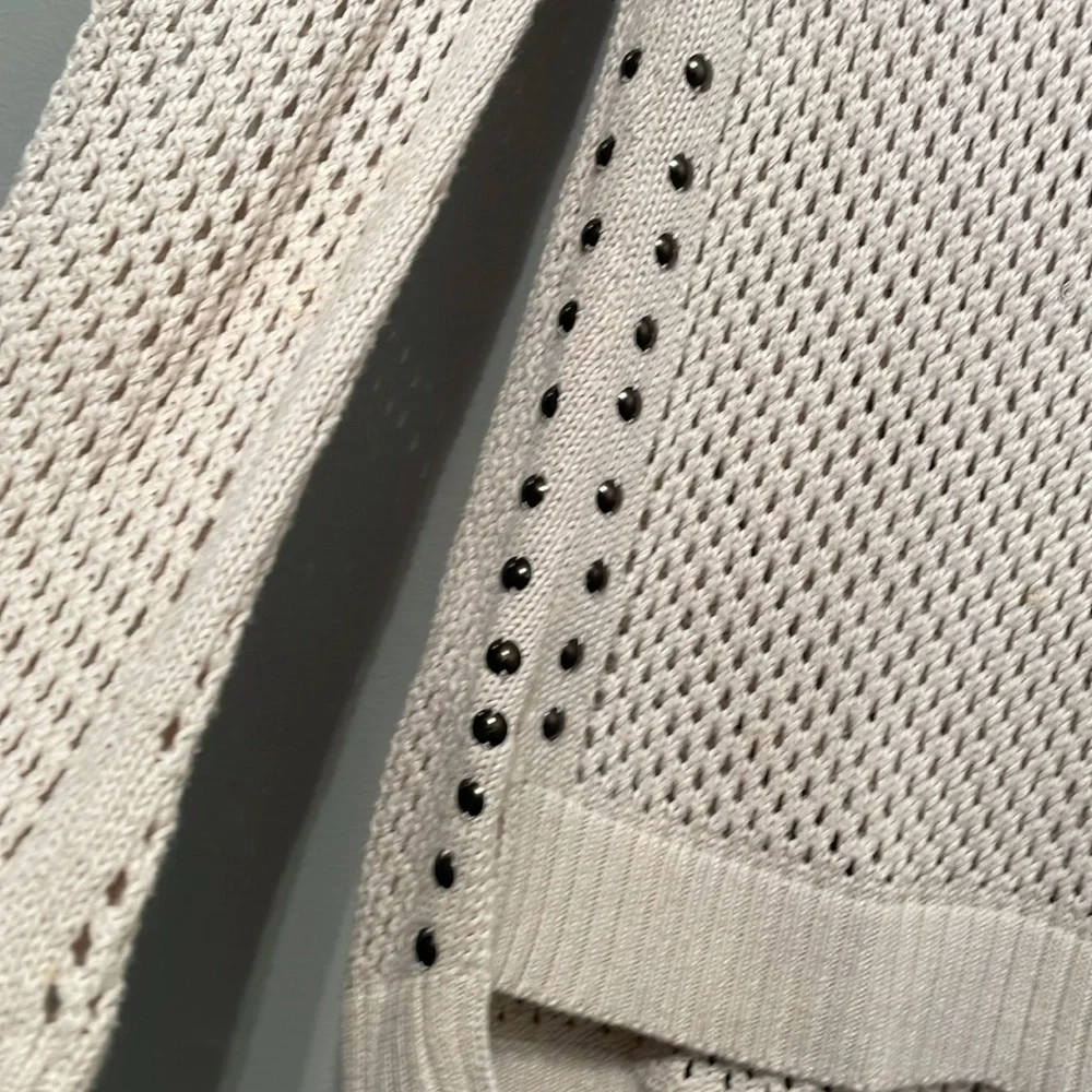 ROCK & REPUBLIC 100% Cotton mesh sweater size M - Picture 2 of 6